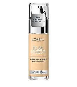 L'Oreal Paris True Match Liquid Foundation With Hyaluronic Acid& Spf 17 30Ml