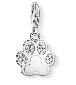 Thomas Sabo Sterling Silver And Cubic Zirconia Charm Club Paw Charm