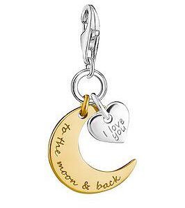 Thomas Sabo Sterling Silver Charm Club Love You To The Moon And Back Charm