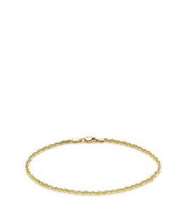 Love Gold 9Ct Gold Sparkle Rope Chain Bracelet