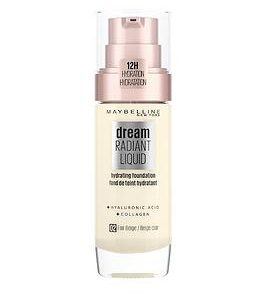 Maybelline Dream Radiant Liquid Hydrating Foundation With Hyaluronic Acid And Collagen - Lightweight, Medium Coverage Up To 12 Hour Hydration