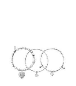 Chlobo Sterling Silver Compassion Set Of 3 Love