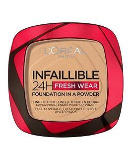 L'Oreal Paris Infallible 24H Fresh Wear Foundation In A Powder, Longwear Coverage, Mattifying Finish, Available In 6 Shades