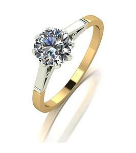 Moissanite 9Ct Gold 1.00Ct Equivalent Solitaire Ring