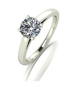 Moissanite Lady Lynsey Moissanite 9Ct White Gold 1.00Ct Solitaire Ring