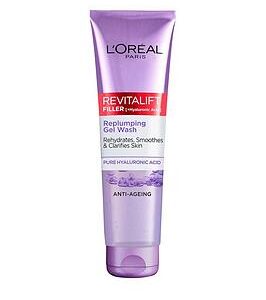 L'Oreal Paris Revitalift Filler [+ Hyaluronic Acid] Gel Face Wash Cleanser - 150Ml