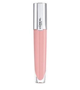 L'Oreal Paris Rouge Signature Plumping Sheer Pink Lip Gloss, Lightweight, Non-Sticky With Intense Hydration