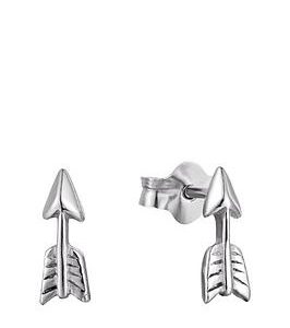 The Love Silver Collection Sterling Silver Arrow Studs