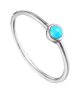 The Love Silver Collection Sterling Silver Turquoise Bezel Ring