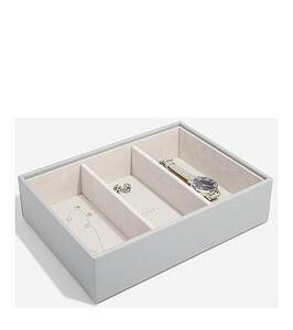 Stackers Pebble Grey Classic 3 Section Watch & Accessory Box