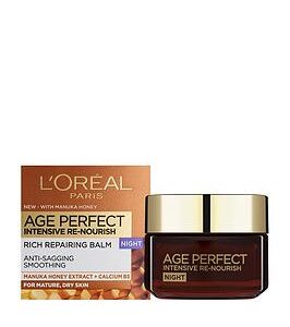 L'Oreal Paris Age Perfect Intensive Renourish Manuka Honey Night Cream For Dry Skin 50Ml