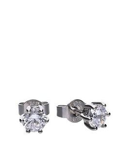 The Love Silver Collection Diamonfire 1 Carat Solitaire Earrings