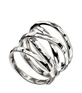 The Love Silver Collection Sterling Silver Wide Wrap Ring