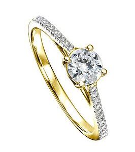 Created Brilliance Margot 9Ct Yellow Gold 0.50Ct Lab Grown Diamond Engagement Ring