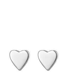 The Love Silver Collection Sterling Silver Small Heart Stud Earrings