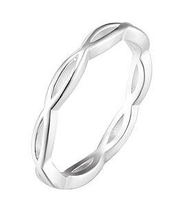 The Love Silver Collection Sterling Silver Textured Twist Dress Ring