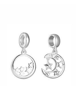 The Love Silver Collection Sterling Silver Set Of 2 Cosmic Charms