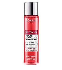 L'Oreal Paris Revitalift 5% Glycolic Acid Peeling Toner - For Smooth And Glowing Skin (180Ml)