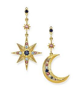 Thomas Sabo Star& Moon Drop Earrings