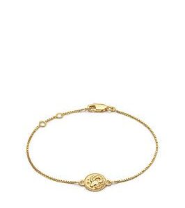 Rachel Jackson Zodiac Mini Art Coin Gold Bracelet