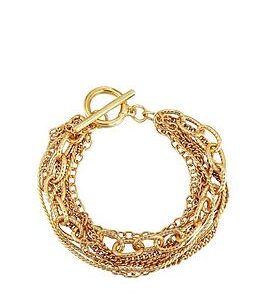 Gold Plated Multi Chain Bracelet