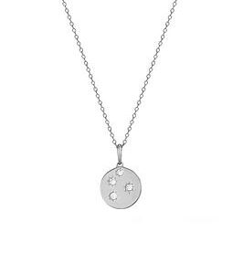 Seol + Gold Sterling Silver Constellation Medallion Adjustable Necklace