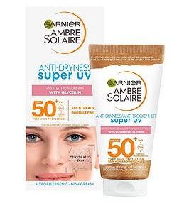 Garnier Ambre Solaire Anti-Dryness Super Uv Protection Cream Spf50+ 50Ml (Save 17%)