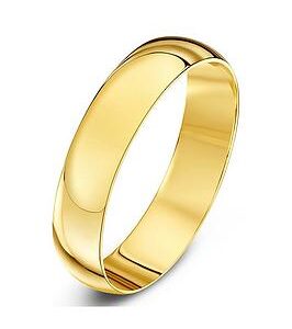 Love Gold 9Ct Yellow Gold Personalised Band Ring 3