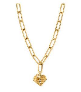 Chlobo Gold Link Chain Faith And Love Necklace