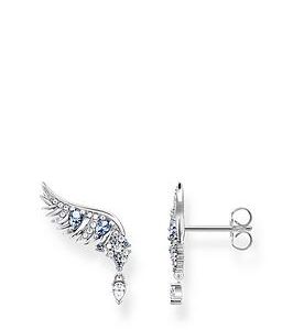 Thomas Sabo Phoenix Wing Ear Studs With Blue Stones