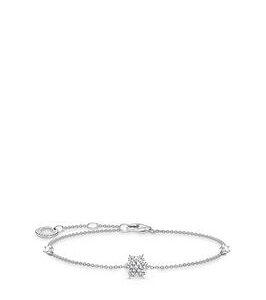 Thomas Sabo Snowflake Bracelet With White Stones