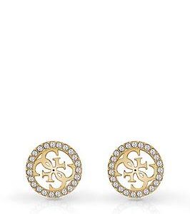 Guess Studs Party 12Mm 4G Logo Stud Earrings Yellow Gold