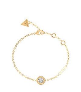 Guess Color My Day Clear Charm Bracelet Yellow Gold