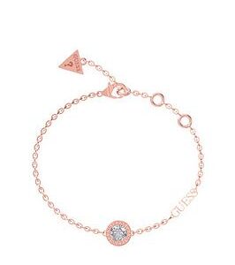 Guess Color My Day Clear Charm Bracelet Rose Gold