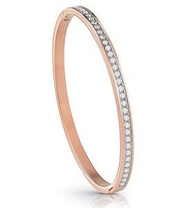 Guess Color My Day Clear Bangle Rose Gold