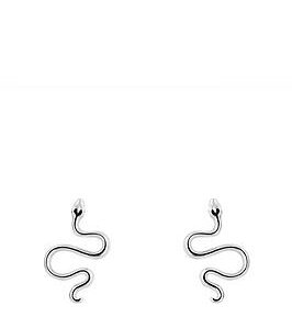 The Love Silver Collection Sterling Silver Snake Stud Earrings