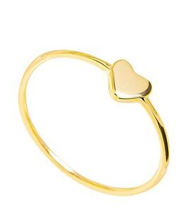 The Love Silver Collection 18Ct Gold Plated Sterling Silver Heart Ring