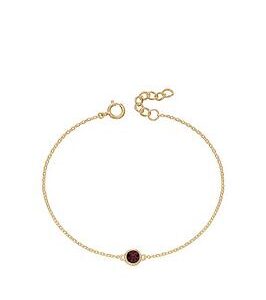 The Love Silver Collection Gold Plated Silver Birthstone Bracelets