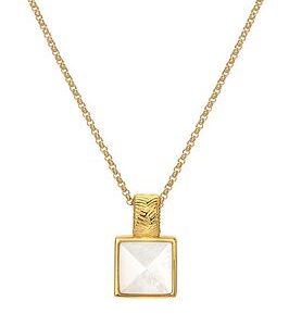 Hot Diamonds Hd X Jj Calm Mother Of Pearl Square Pendant