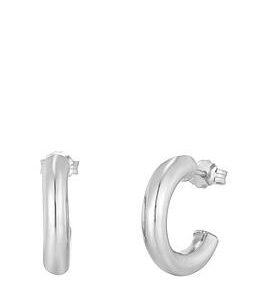 Seol + Gold Sterling Silver 20Mm Half-Hoop Studs