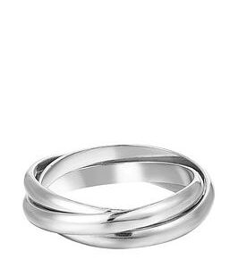 Seol + Gold Sterling Silver Trinity Rolling Ring