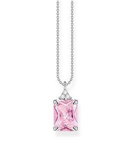 Thomas Sabo Pink Stone Pendant Necklace