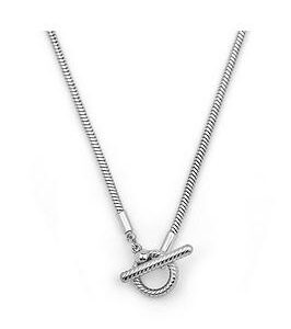 Buckley London Rope Style T-Bar Necklace 16 Inches.