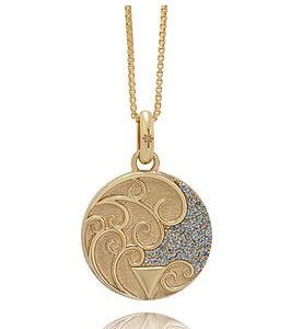 Rachel Jackson Elements Water Coin Necklace