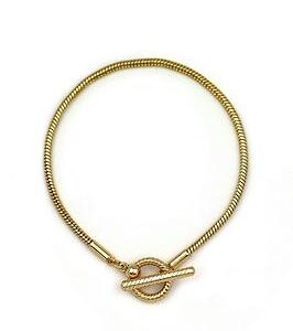 Buckley London Rope Style T-Bar Bracelet.