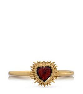 Rachel Jackson Electric Love Mini Garnet Heart Ring