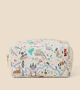 Accessorize London Print Washbag