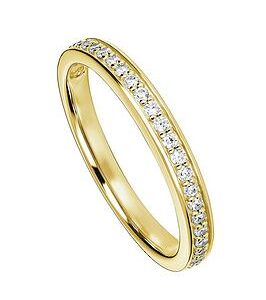 Created Brilliance Hallie 9Ct Yellow Gold 0.25Ct Lab Grown Diamond Wedding Ring