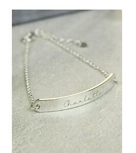 The Personalised Memento Company Personalised Silver Tone Id Bracelet