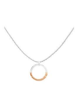 Calvin Klein Women'S Calvin Klein Two Tone Stainless Steel And Rose Gold Ip Necklace